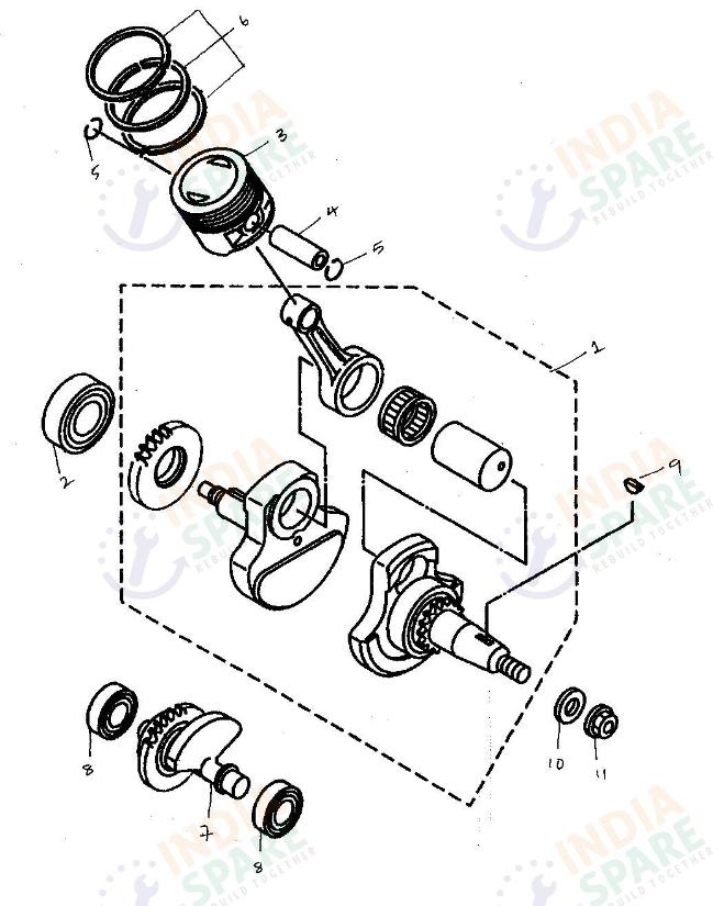 CRANKSHAFT & PISTON